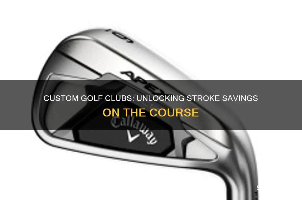 how many strokes saved with custom golf clubs