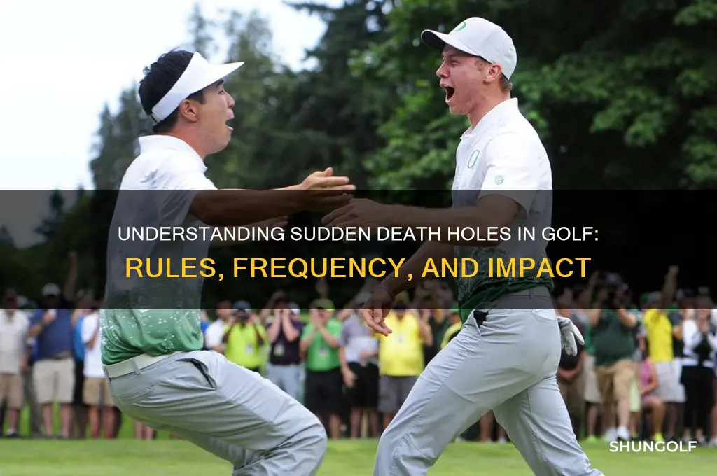 how many sudden death holes in golf
