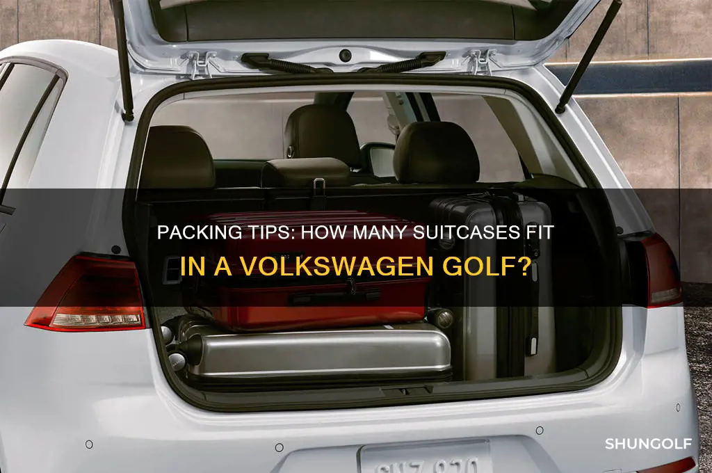 how many suitcases fit in a volkswagen golf