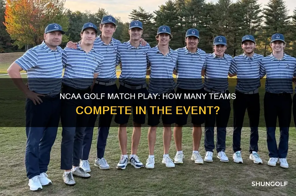 how many teams play in matchplay ncaa golf