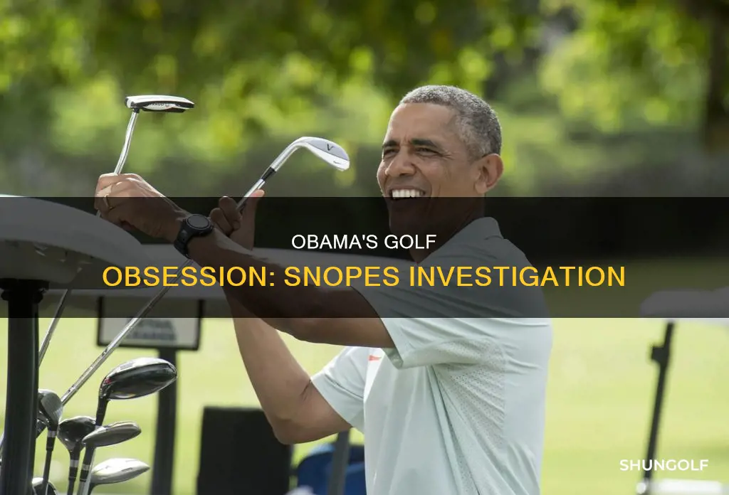 how many time obama golfed snopes