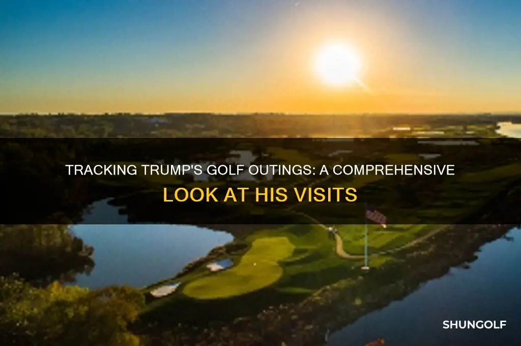 how many times ahas trump golfed