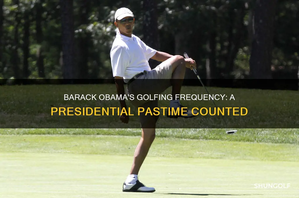 how many times did barack obama golf