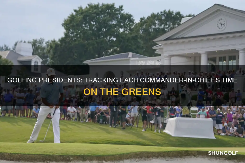 how many times did each president golf