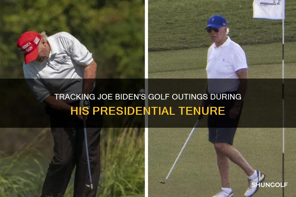 how many times did joe biden golf during his presidency