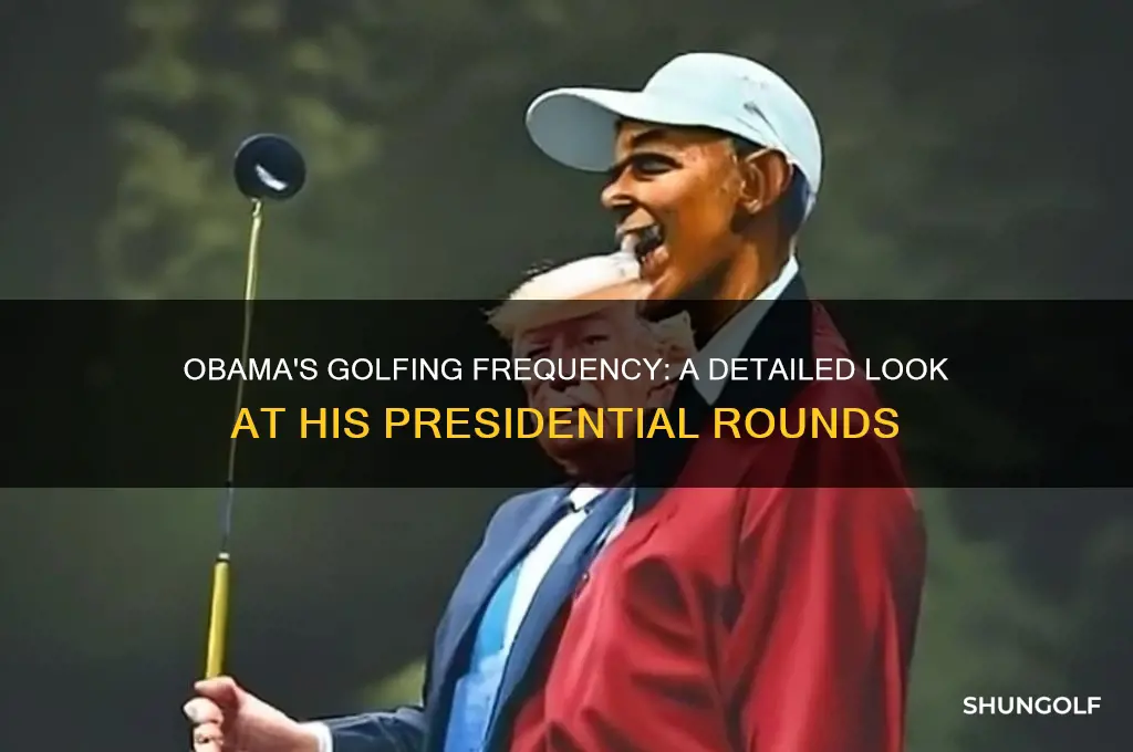 how many times did obaa go golfing