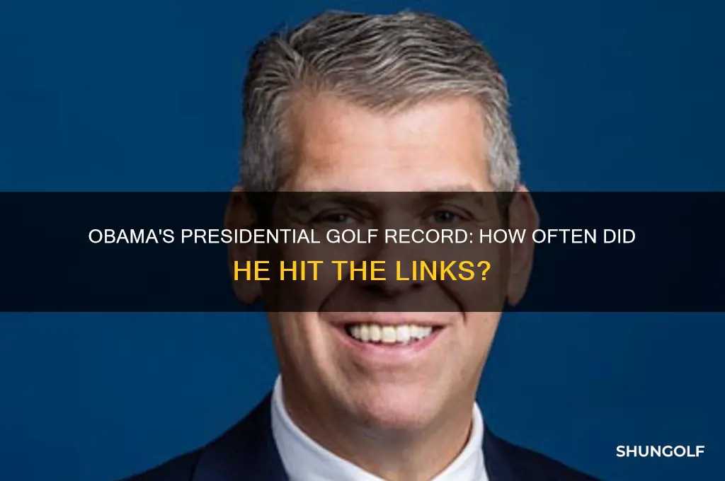 how many times did obama golf as president