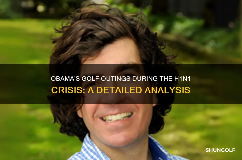 how many times did obama golf during h1n1
