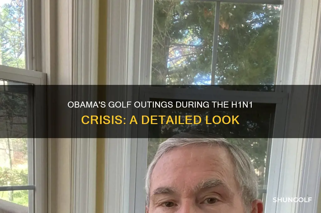 how many times did obama play golf during h1n1