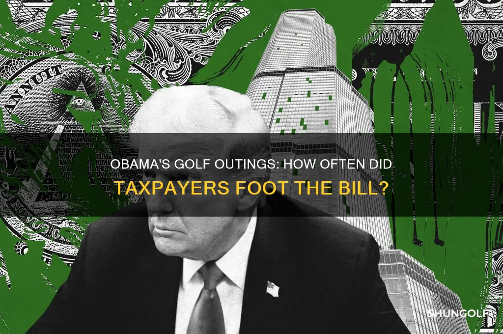 how many times did obama play golf on our dime