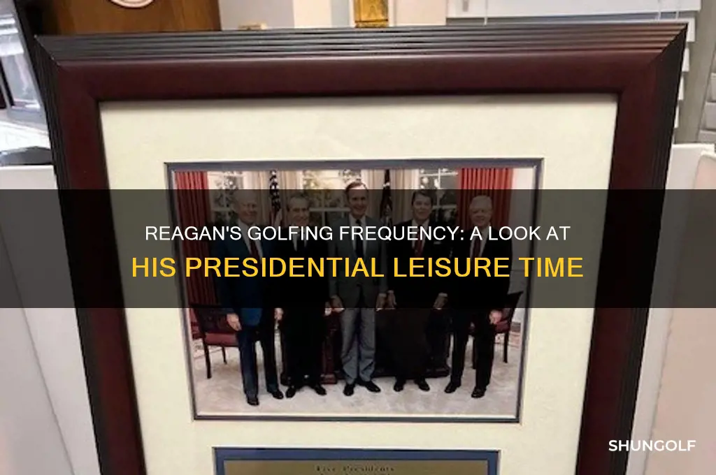 how many times did reagan golf during his presidency