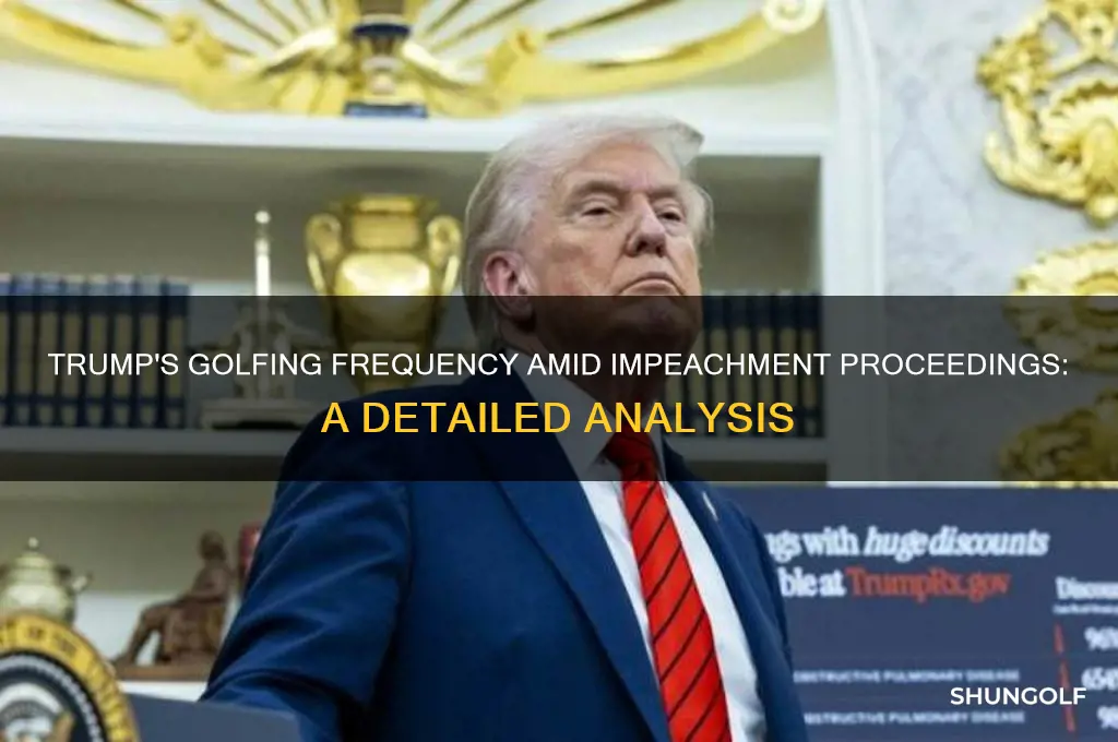 how many times did trump golf during impeachment