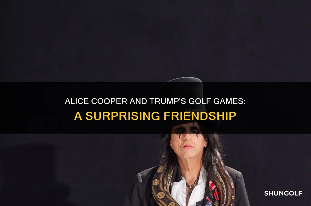 how many times has alice cooper played golf with trump