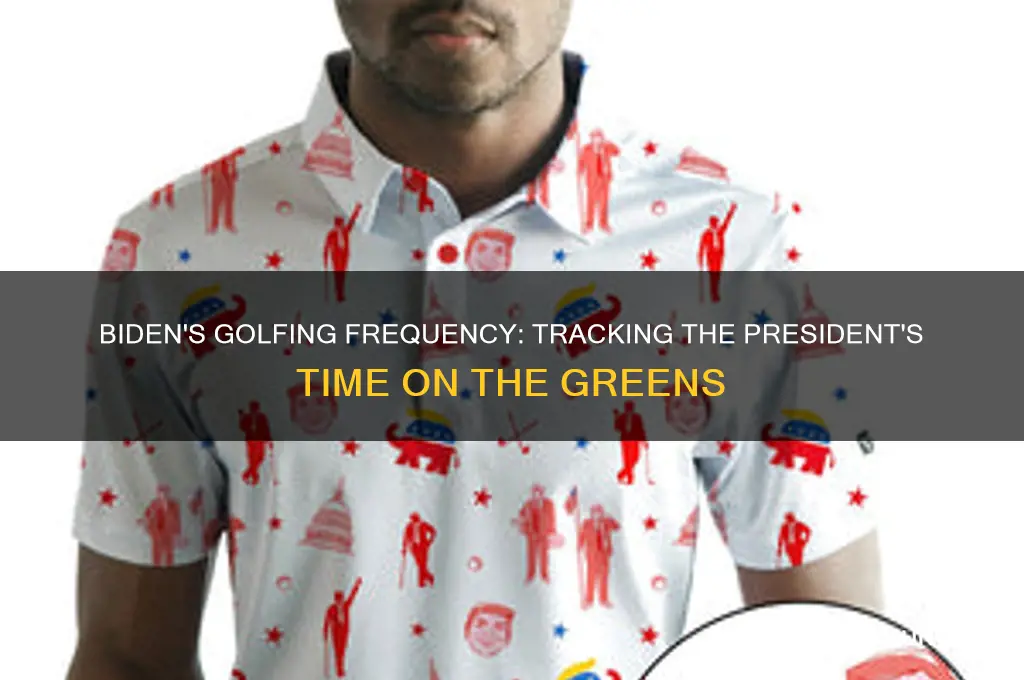 how many times has biden been golfing