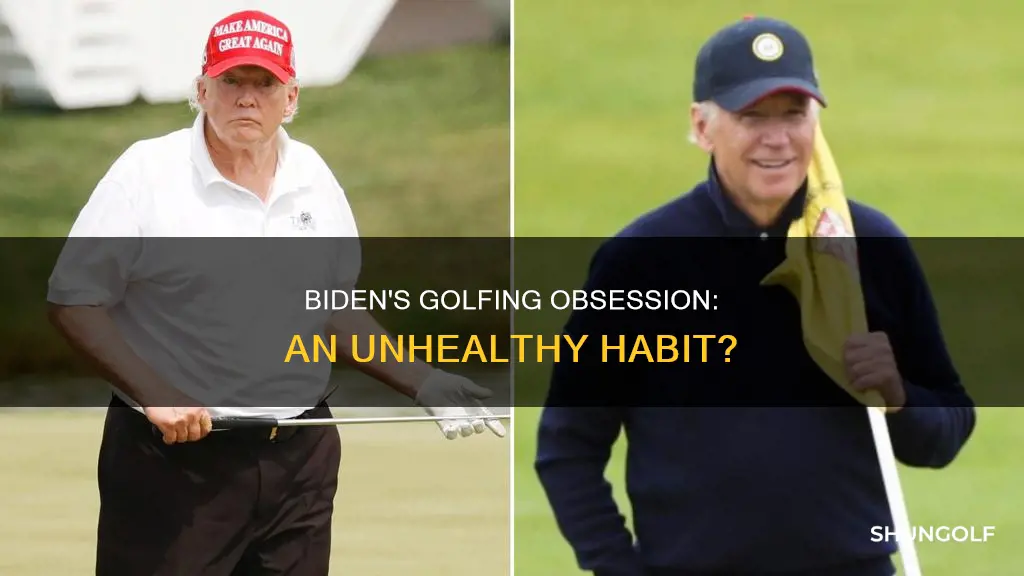 how many times has biden golfed