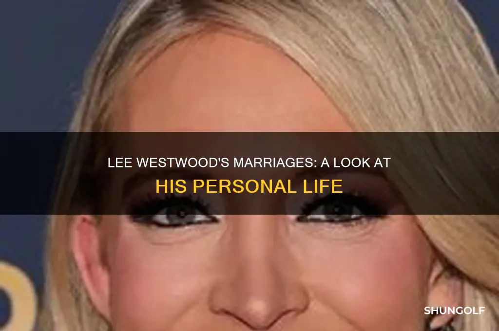 how many times has golfer lee westwood been married
