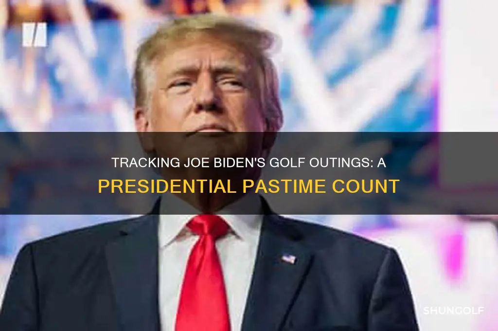 how many times has joe biden golfed