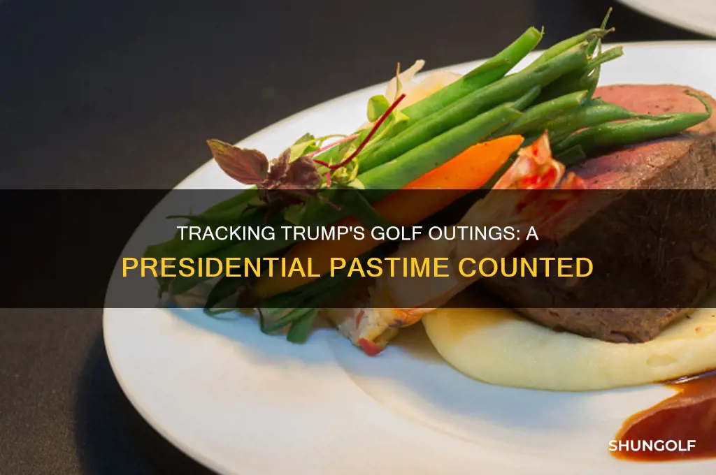 how many times has trjump played golf during president