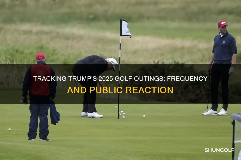 how many times has trump golfed in 2025