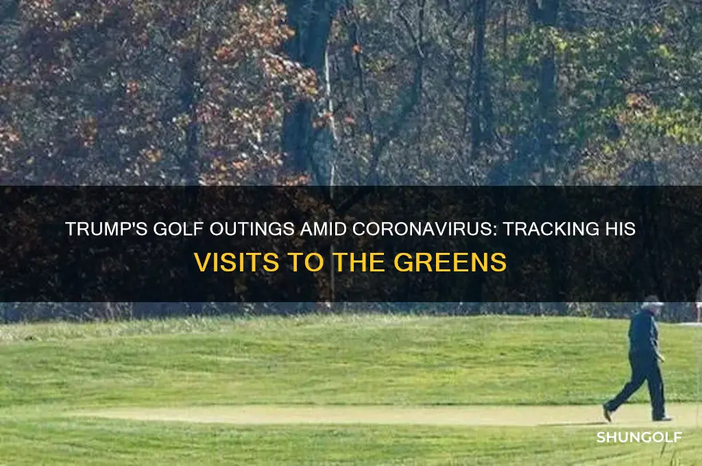 how many times has trump golfed since coronavirus