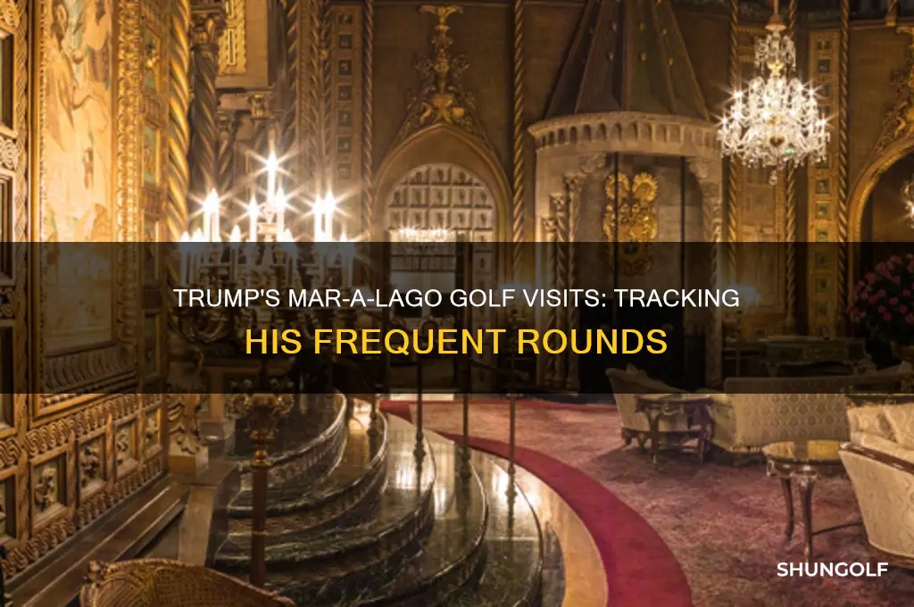 how many times has trump played golf at mar-a-lago