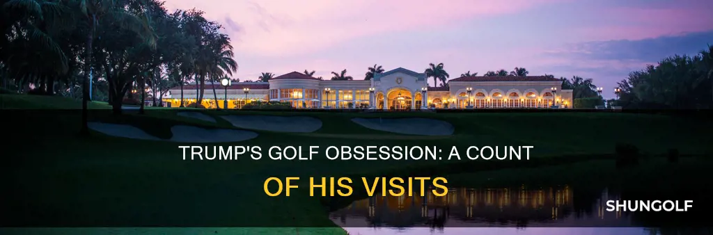 how many times has tump golfed