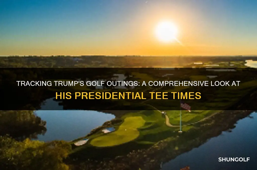 how many times news trump gone golfing