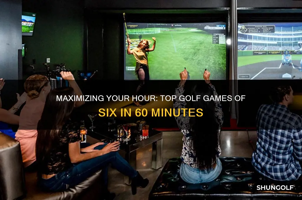 how many top golf games of six in an hour