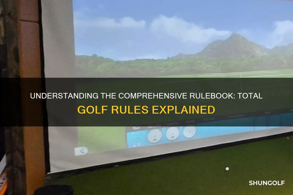 how many total rules are there in golf