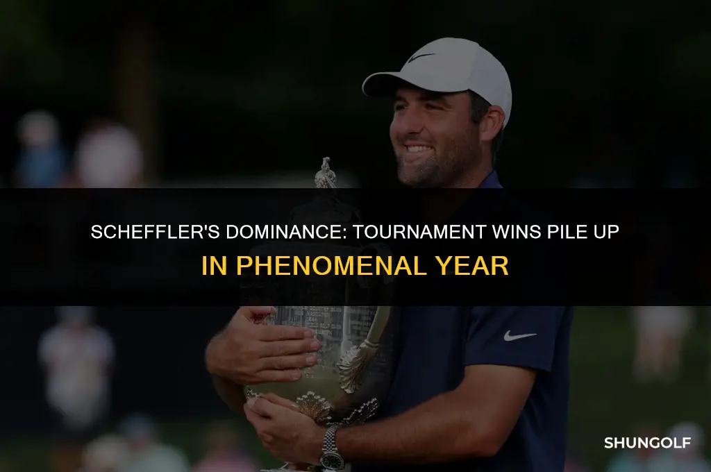 how many tournaments has scottie scheffler won this year