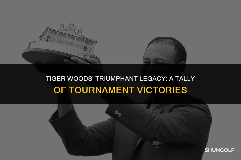 how many tournaments has tiger won