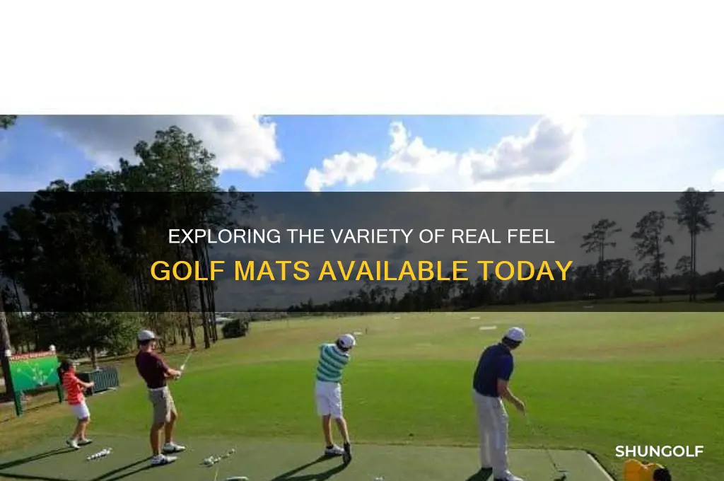 how many types of real feel golf matts