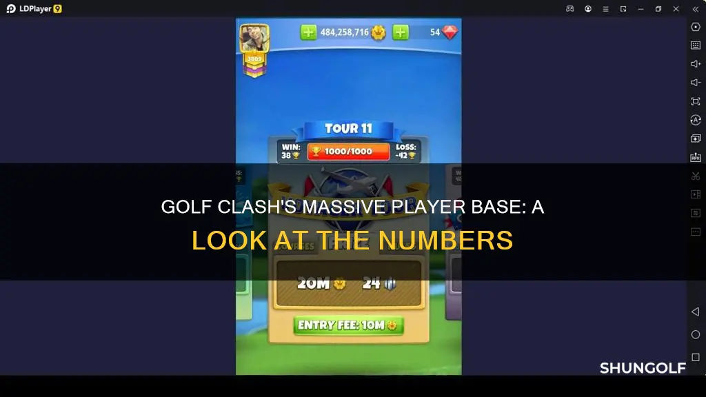how many users golf clash