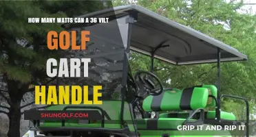 Understanding 36-Volt Golf Cart Power Capacity and Wattage Limits