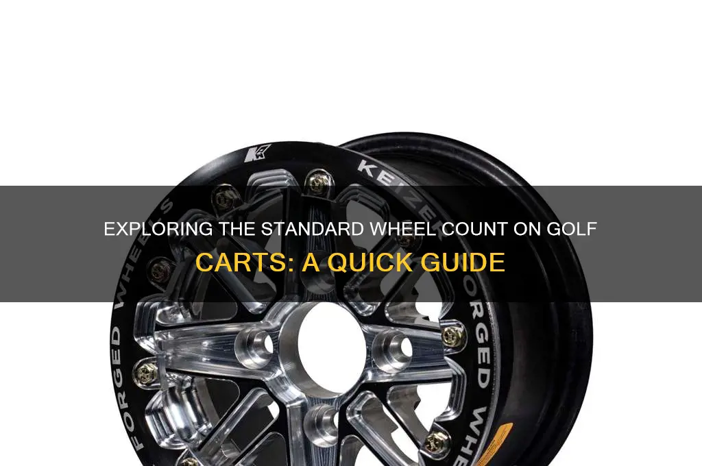 how many wheels does a golf cart have