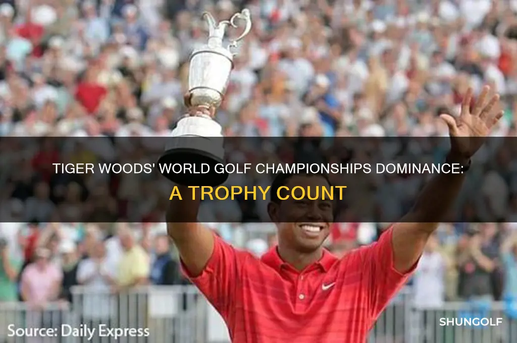 how many world golf championships has tiger won