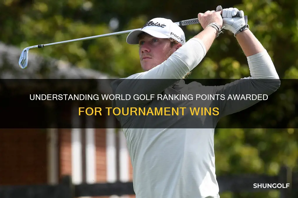 how many world golf ranking points for a win
