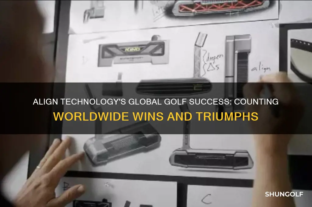 how many worldwide wins have align technology had in golf