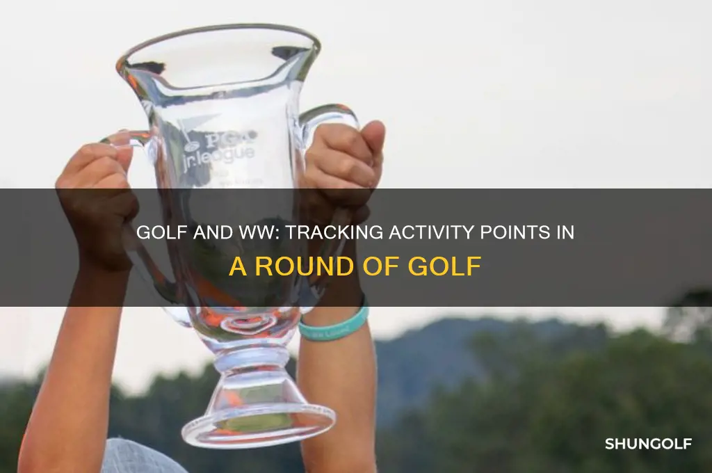 how many ww ap points burned in round of golf