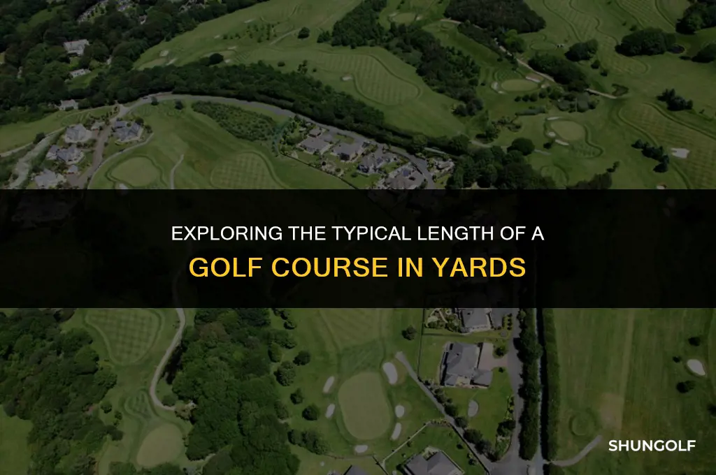 how many yards average golf course