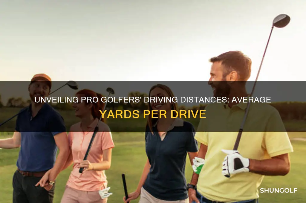 how many yards does a pro golfer hit
