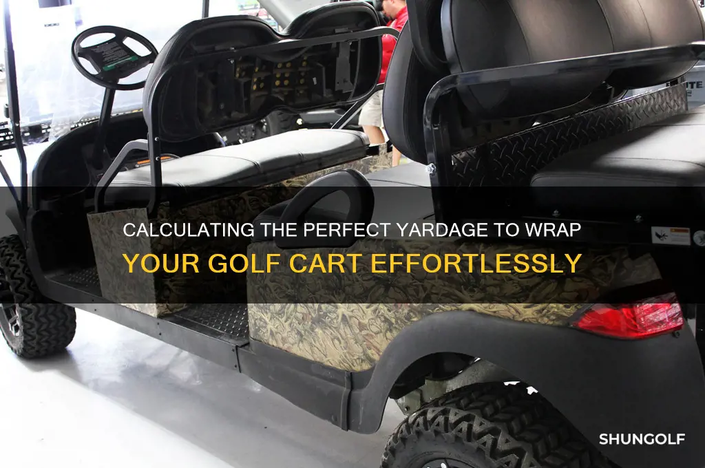 how many yards to wrap a golf cart