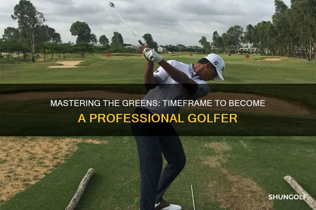 how many years it take to become a professional golfer