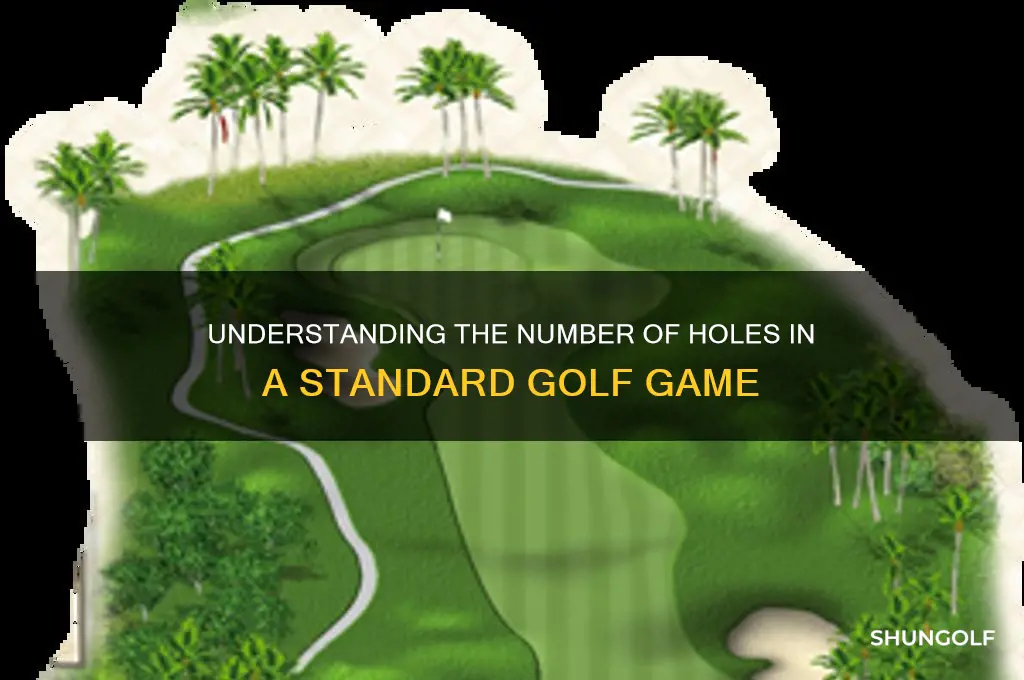 how manyt wholes in a game of golf