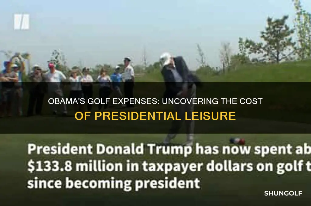 how mich did obama spend on golf