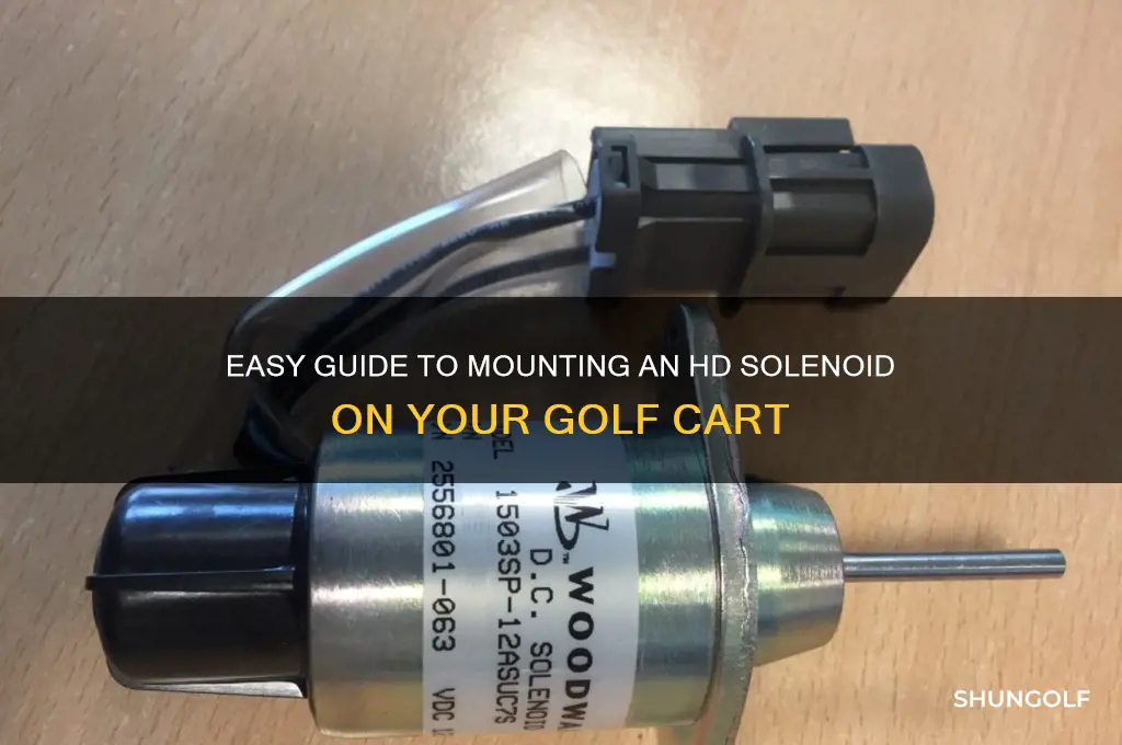 how mount hd solenoid golf cart