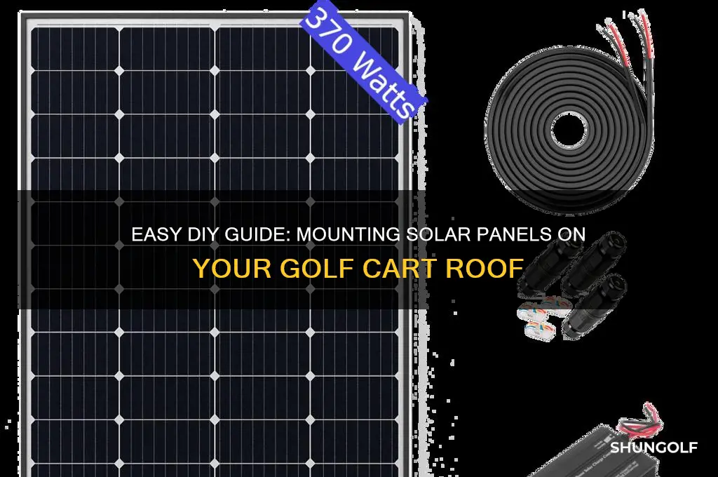how mount solar panel on golf cart roof