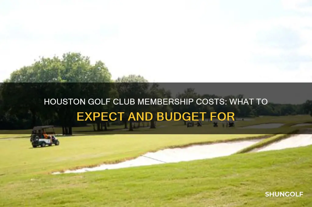 how much a membership in a golf club in houston