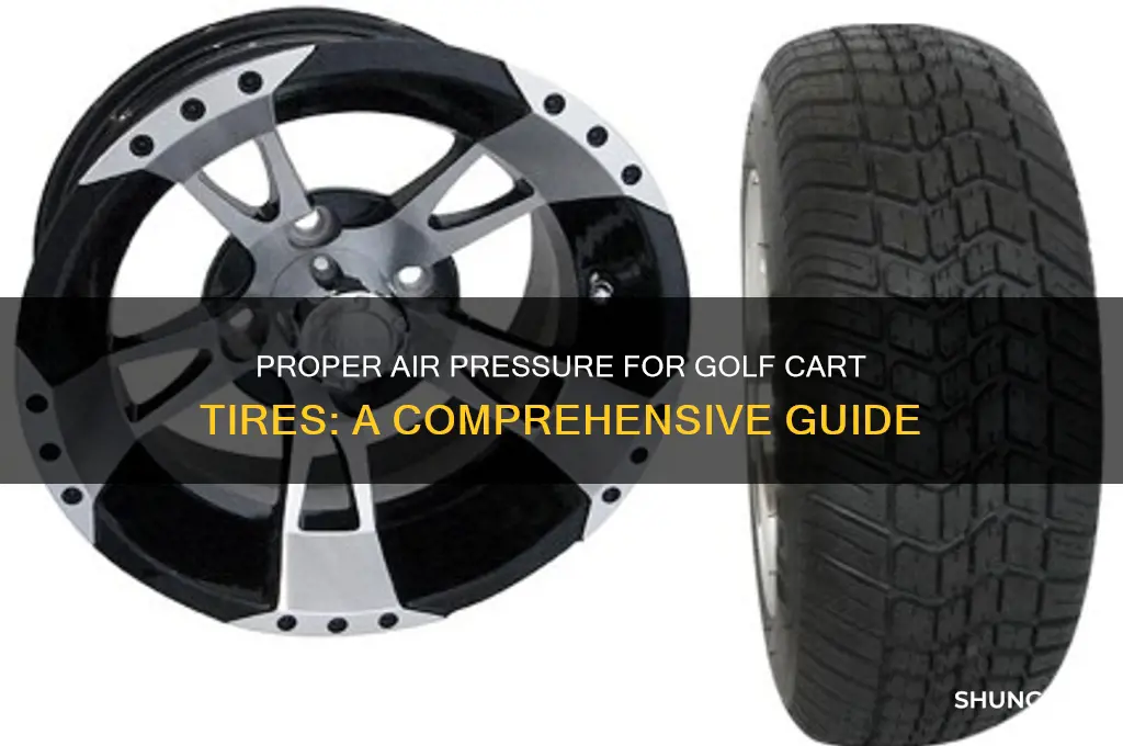 how much air do you put in golf cart tires