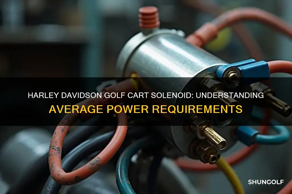 how much aperage for a harley davidson golf cart solenoid